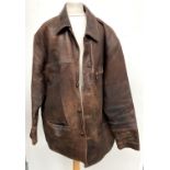 A Prince of Leather, size L, leather jacket with wool lining