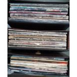 A quantity of vinyl LP's to include Rod Stewart, Bob Dylan, Status Quo, Bon Jovi, Genesis, Black