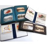 Four albums of postcards to include Seaton Bay, Ilfracombe, Weston Super Mare, Burnham, Bournemouth,