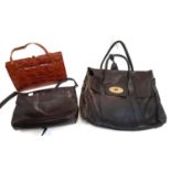 A vintage Mulberry leather handbag, together with 2 others