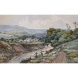 Francis Thomas Davis (British, 19th Century), 'Shoreham, Kent', 1885, watercolour, signed and dated,