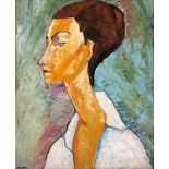 20th century oil on board, portrait of a lady, signed 'Hanna', and dated 1935 to verso, 54x45cm