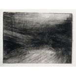 John Virtue (b.1947), Landscape etching, No.6, Unique Variation, signed and dated lower right, 7.