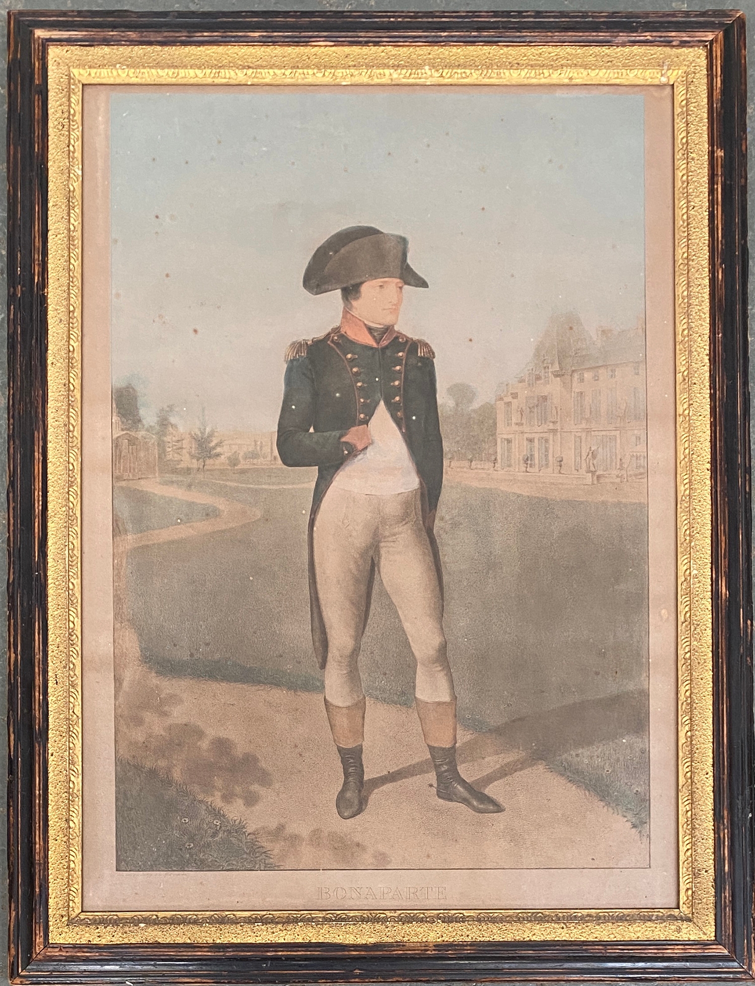 After Jean Baptiste Isabey, portrait of Napoléon Bonaparte as First Consul, standing full-length - Image 2 of 2