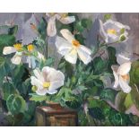 Peggy Rutherford (20th century), still life of California tree poppies, oil on canvas,