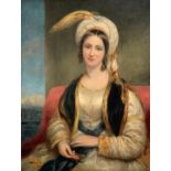 Attributed to Thomas Phillips RA (1770-1845), oil on canvas, portrait of Sarah Siddons (1755–