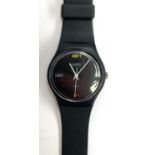 A vintage Swatch 'Don't Be Too Late' watch, the dial approx. 27mmD