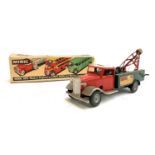 A Triang Minic Clockwork Toys breakdown lorry, boxed (box af)