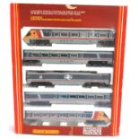 A Hornby OO Gauge Advanced Passenger Train Pack, comprising 2 driving trailers, power car and 2