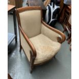 A modern Empire style armchair, 66cmW