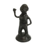 An African bronze tribal figure, 17cmH