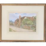 Thomas Nicholson Tyndale (1860-1930), early 20th century watercolour on paper, village scene,