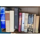 HENRY JAMES: A box of books by and about the author.