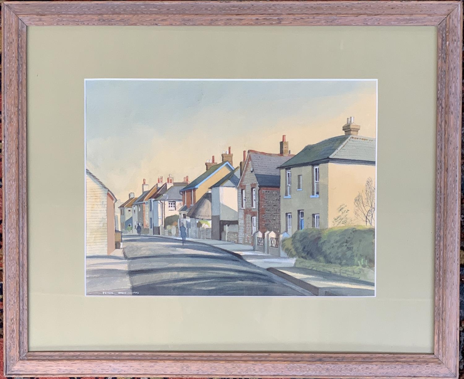 Peter Iden (British, 1945-2012), 'East Street, Selsey'. watercolour on paper, 20x27cm