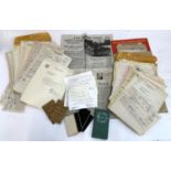 A quantity of US Navy documents relating to John Hoover to include an application for permanent