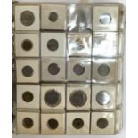 A quantity of mainly world coins to include US quarter dollar, Irish 6d Reul 1935, 1/2 crown