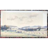 Edgar Thomas Holding R.W.S. (1890-1952), 'Valley of the Rother', watercolour on paper, signed,