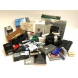 A mixed lot of electronic and other items to include calculators and alarm clocks, gadgets etc,