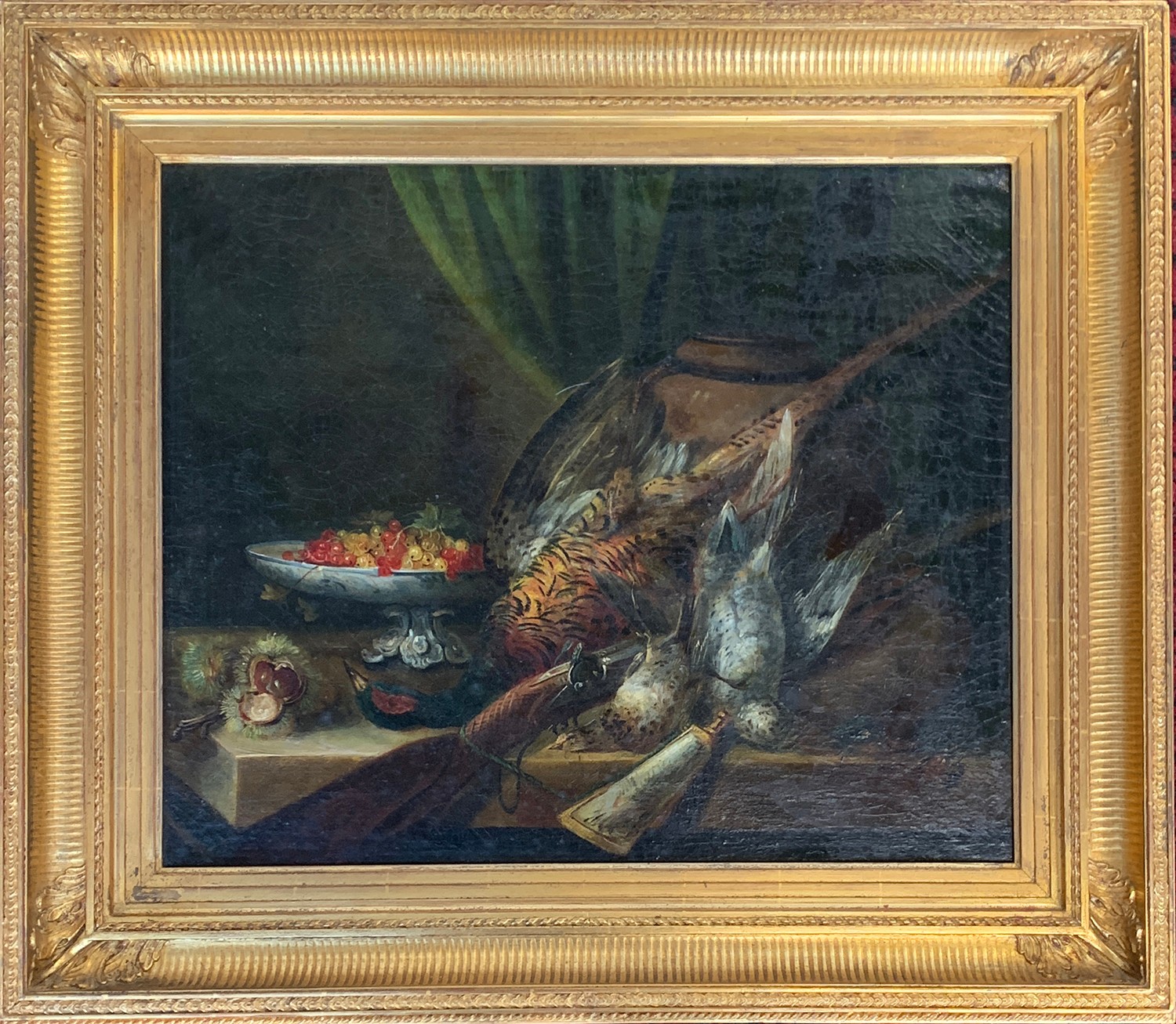 18th/19th century European School, still life of dead birds and fruit; and a companion, a pair, - Image 7 of 9