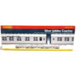 A Hornby OO Gauge Silver Jubilee Coach Pack, comprising two first class coaches and a third class
