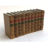 EDGEWORTH, Maria. 10 vols. in full calf. London, Simpkin and Marshall, 1848, in very nice condition.