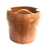 A large Chinese rice bucket, 35cmH