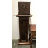 A burr walnut veneer longcase clock, 20th century, AF