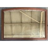 A mahogany framed wall mirror with bevelled plate, 63x88cm