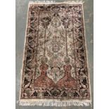 A Persian prayer rug, approx 153x93cm