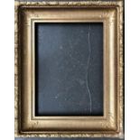 A large 19th century gilt gesso picture frame, moulded with oak leaves and acorns, internal