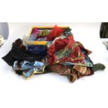 A large quantity of scarves to include silk, viscose, etc