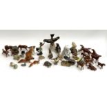 A mixed lot of ceramic animal figurines to include Crown Staffordshire, Royal Worcester, USSR,
