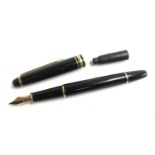 A Montblanc Meisterstuck fountain pen with 14ct gold nib