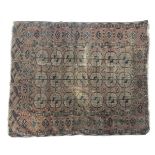 A small rather faded tekke rug, 117x139cm