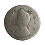 A George II half penny 1739