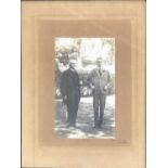 Local interest: An early 20th century black and white photograph of Thomas Hardy and the Prince of