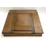 A 19th century mahogany writing slope, opening to a fitted interior, 61cmW