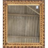 A gilt gesso style rectangular wall mirror, 47x42cm