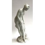 A large bisque figure of a standing nude, base af, 69cmH