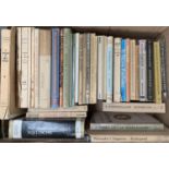 EXISTENTIALISM: a box of largely vintage books concerned with Sartre, Heidegger, Kierkegaard,