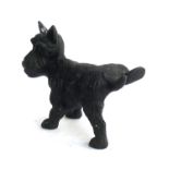 A cast iron figure of a scottie dog, 16cmH