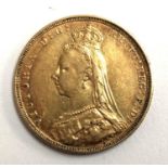 A Victoria 1892 gold sovereign