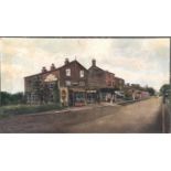 George Willis Price (1866-1949), detailed study of a Horley street scene, 33.5x59cm