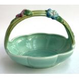 A Clarice Cliff Newport Pottery Co. 'My Garden' basket bowl, 23cmW