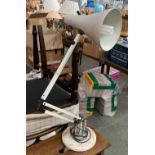A white anglepoise model 90 lamp