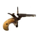 A small Flowbert blank firing pistol, probably made in Belgium, late 19th century