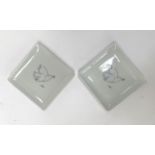 A pair of Picasso 'Dove of Peace' pin dishes, each 9.5cmW