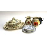 A mixed lot of ceramics to include Mason's Regency meatplates and tureen, Bass & Co. Commemorative