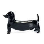 A Murano glass dachshund by Cristiano Balbi, 13cmL