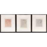 After William Rothenstein, three prints 'T. Lawrence', 'Robert Bridges' and 'Max Bohm', each approx.
